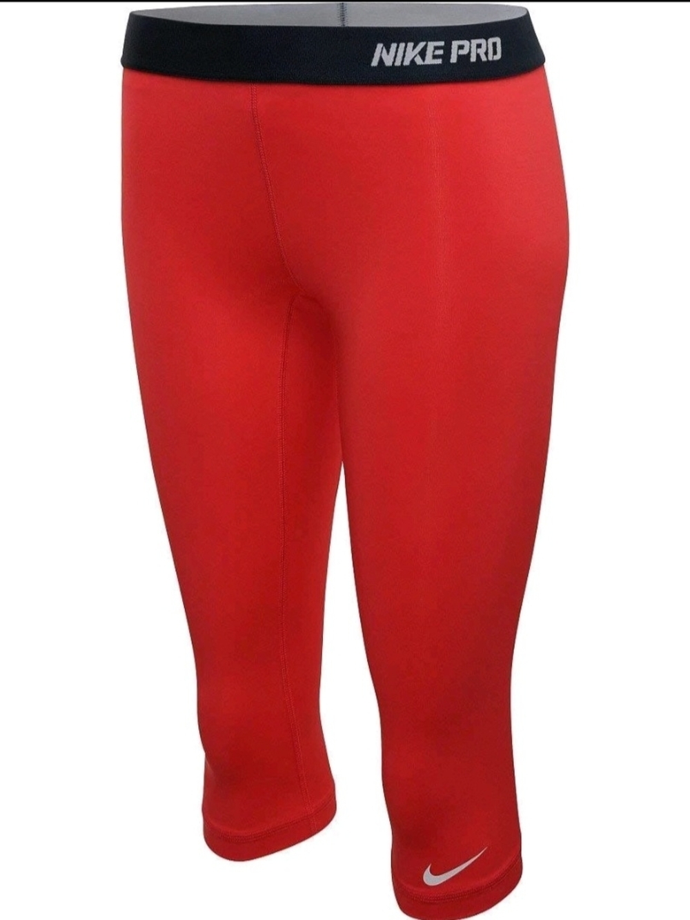Nike Pro Dri Fit Women's Yoga/Gym Capri In Red